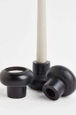 3-pack Wooden Candle Holders