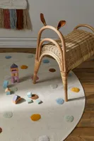 Cotton Rug with Tufted Dots