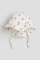 Patterned Cotton Sun Hat