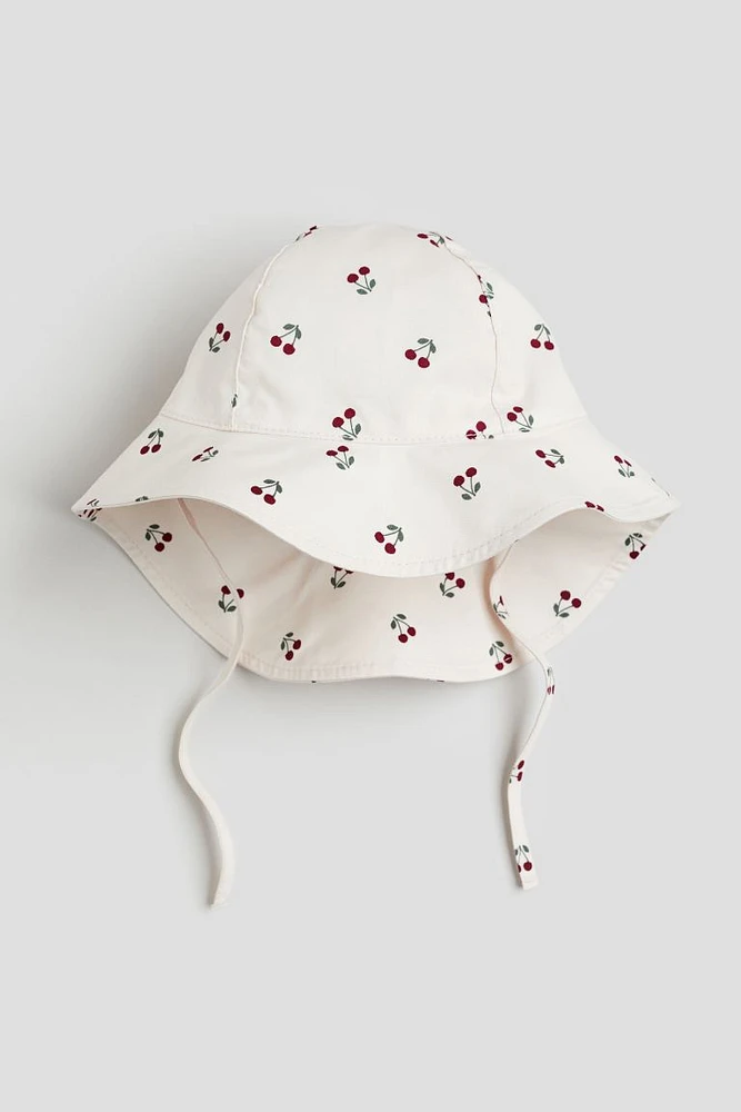 Patterned Cotton Sun Hat