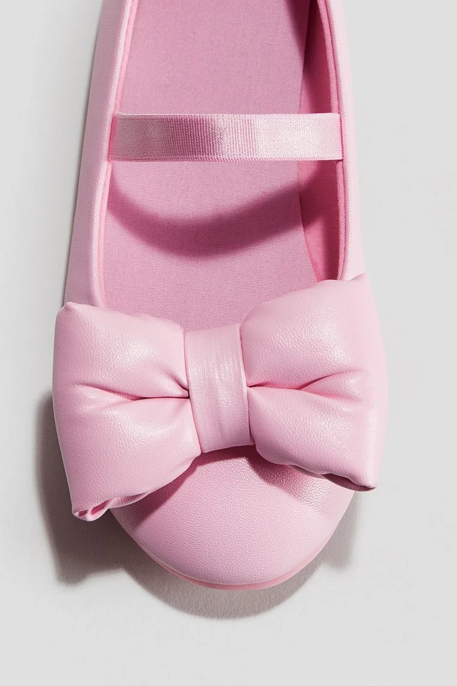 Bow-Detail Ballet Flats