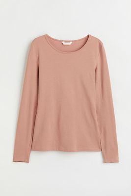 Long-sleeved Jersey Top