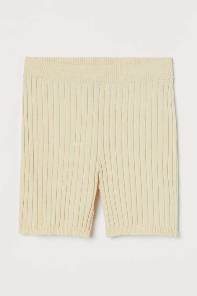 Rib-knit Shorts