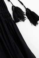 Drawstring-detail Halterneck Dress