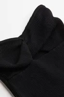 Twist-detail Rib-knit Bandeau Dress