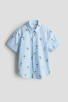 Short-sleeved Cotton Shirt