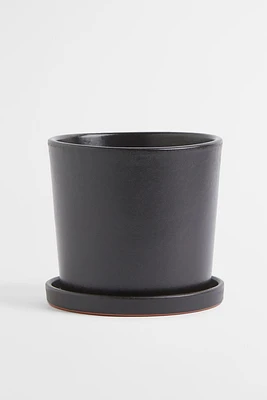 Small Plant Pot and Saucer