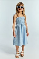 Smocked-top Dress