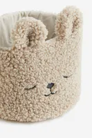 Teddy Fleece Storage Basket