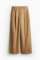 Wide-leg Utility Pants