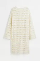 Pointelle-knit Dress