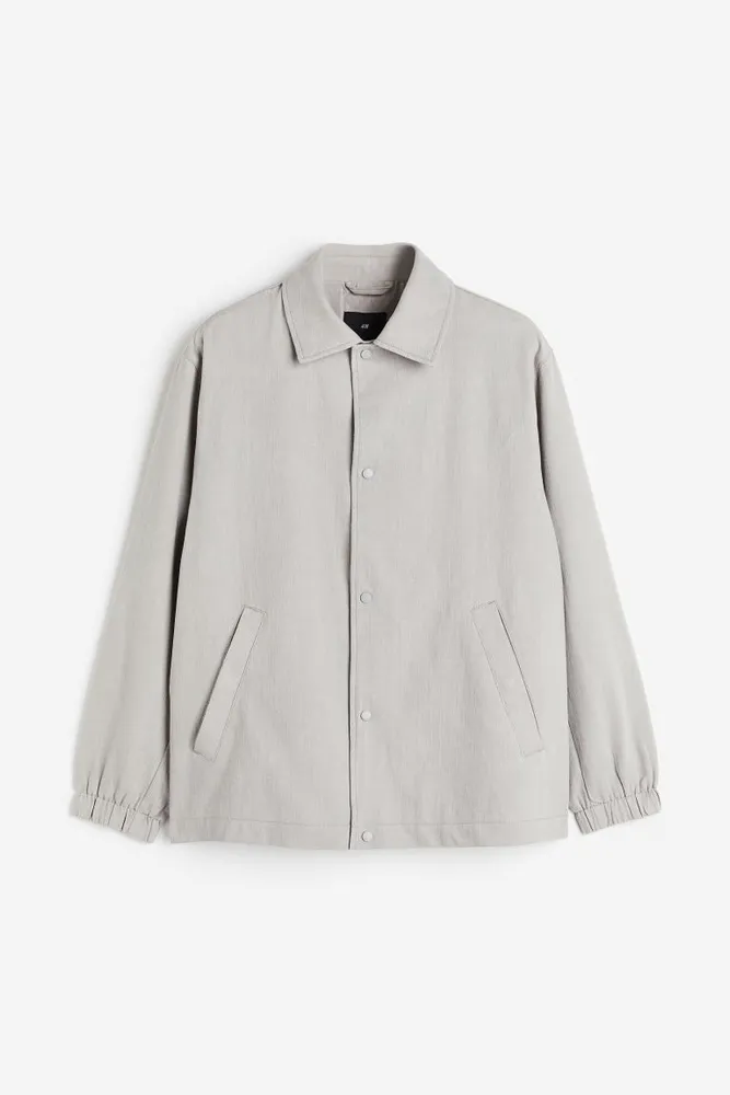 Regular Fit Linen-blend Jacket