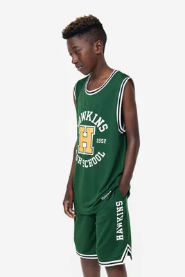 Printed Basketball Shorts