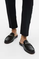 Chain-detail Mule Loafers