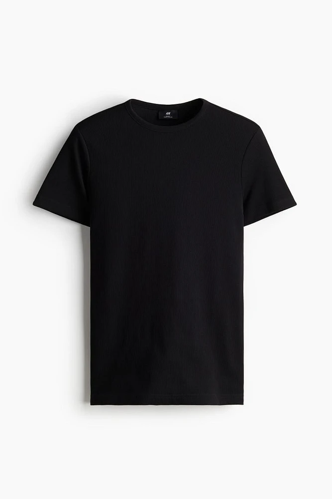 Slim Fit Ribbed T-shirt