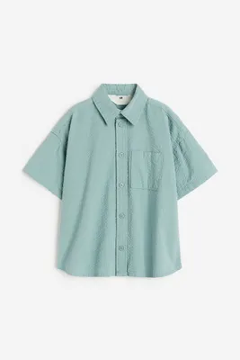 Linen-blend Poplin Shirt