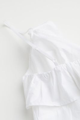 Flounce-trimmed Dress