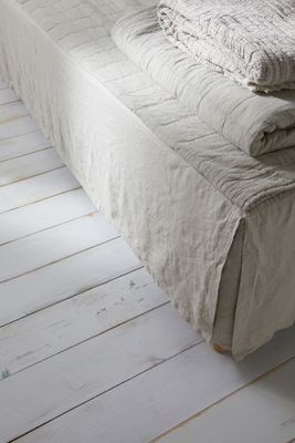Washed Linen Twin Bedskirt