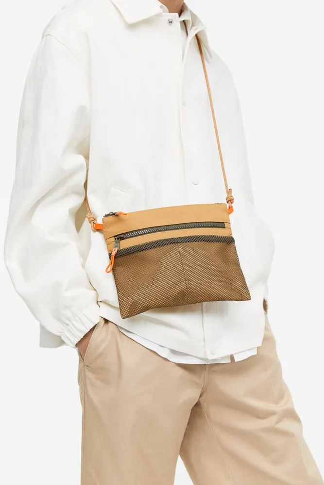 Mesh-detail Shoulder Bag