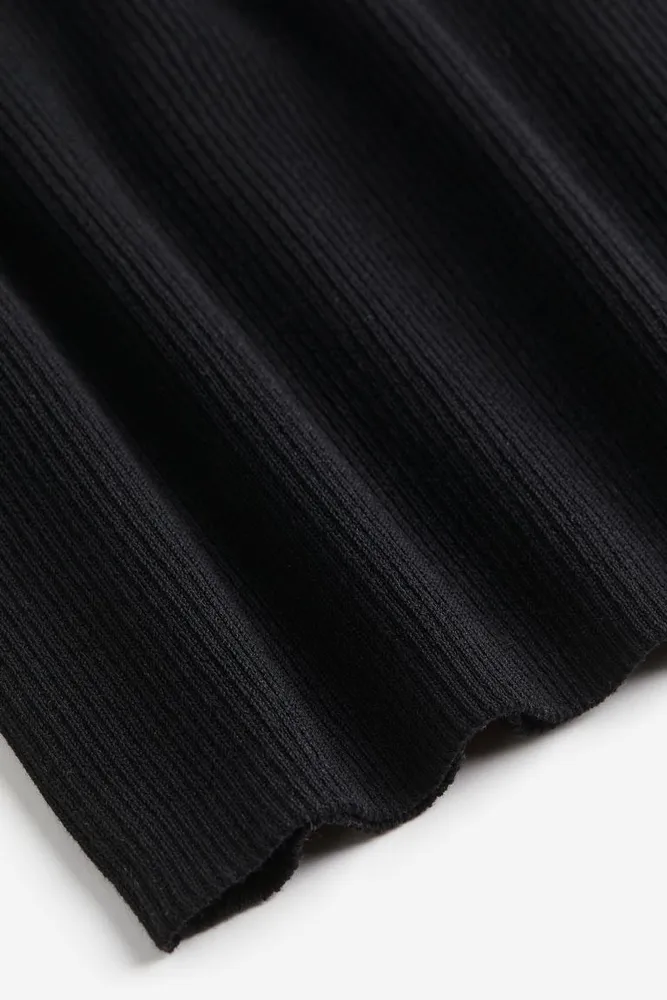 Rib-knit Midi Dress
