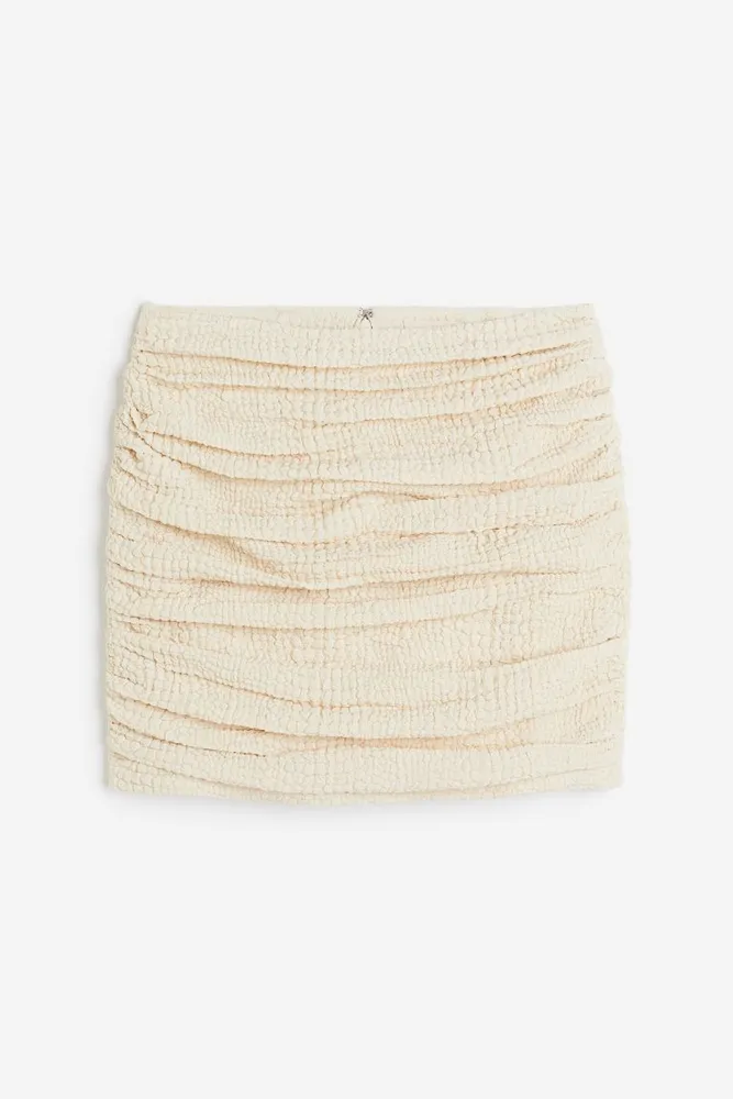 Draped Mini Skirt