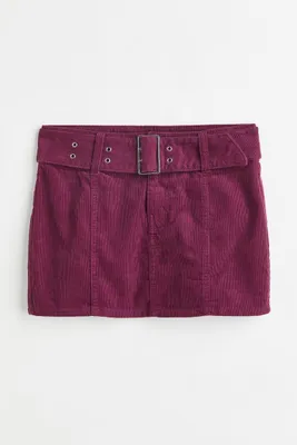 Minifalda con cinturón
