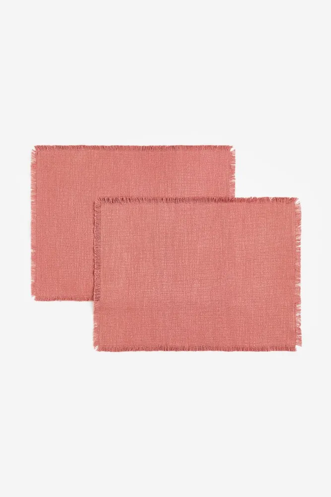 2-pack Fringed Placemats