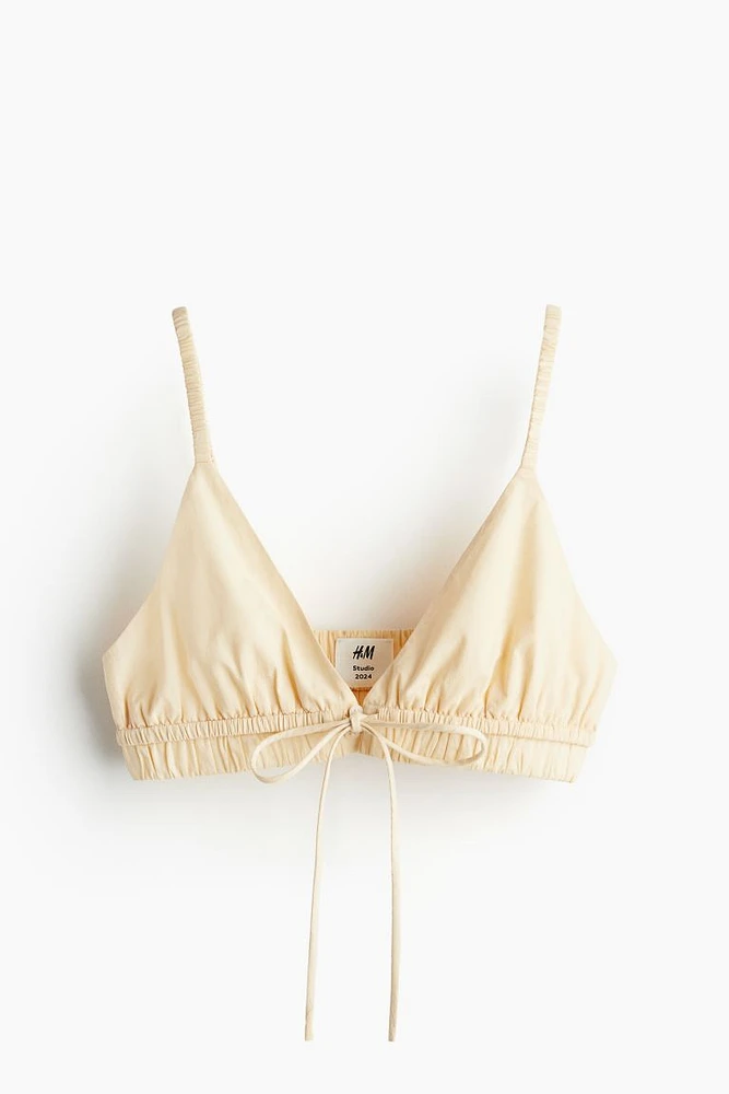 Drawstring-detail Bralette Top