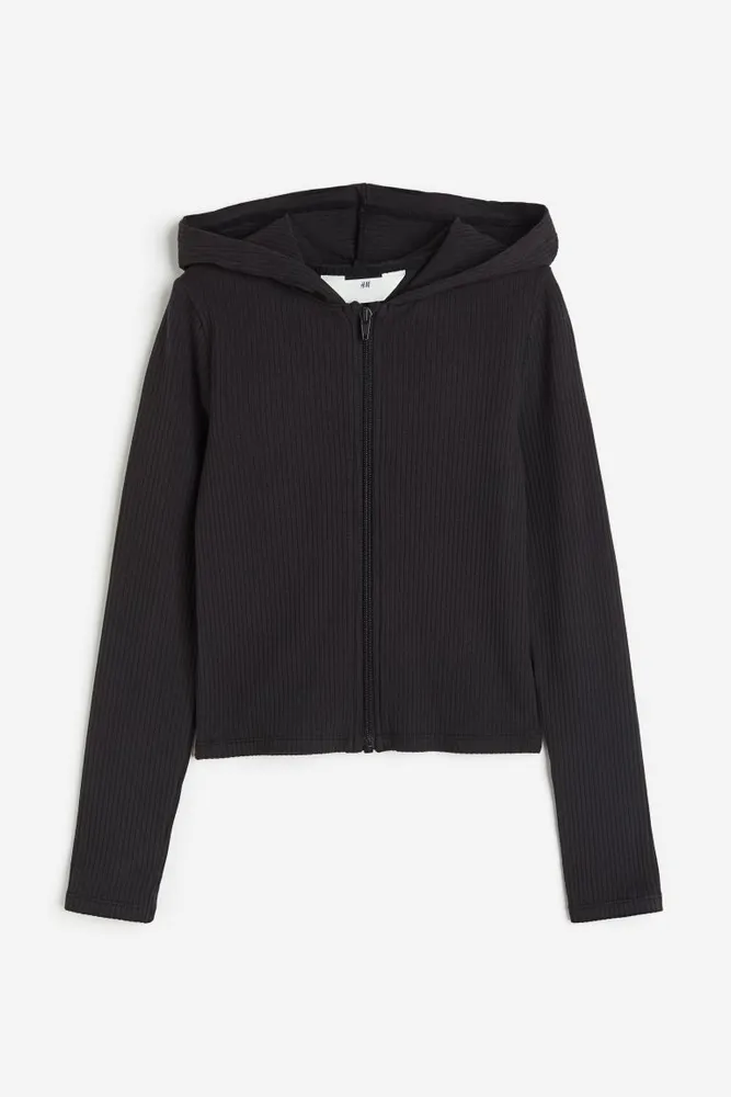 Ribbed Hooded Jacket