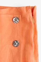 Button-front Skirt