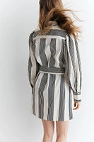 Tie-belt Shirt Dress