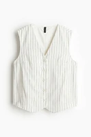 Linen-blend Suit Vest