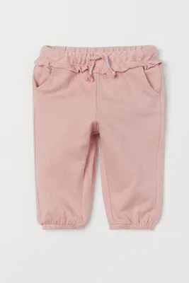 Ruffle-trimmed Pull-on Pants