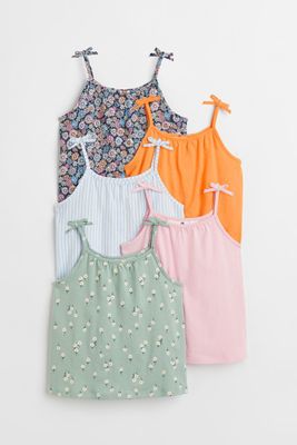 5-pack Cotton Jersey Camisole Tops