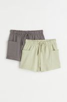 2-pack Slub Cotton Shorts