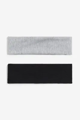 2-pack Jersey Hairbands
