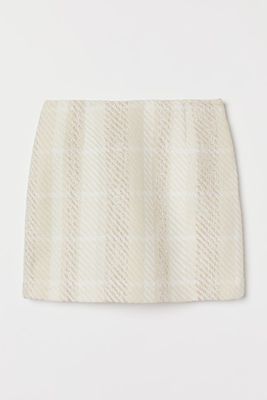 Textured-weave Skirt