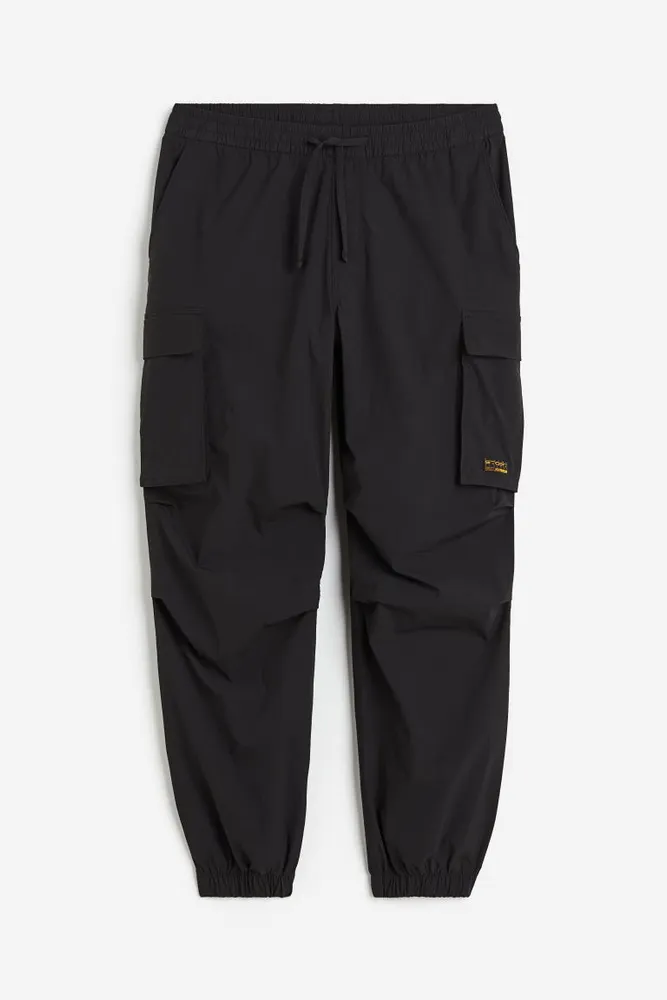 Relaxed Fit Nylon Cargo Joggers