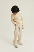 Cable-knit Cotton Sweater