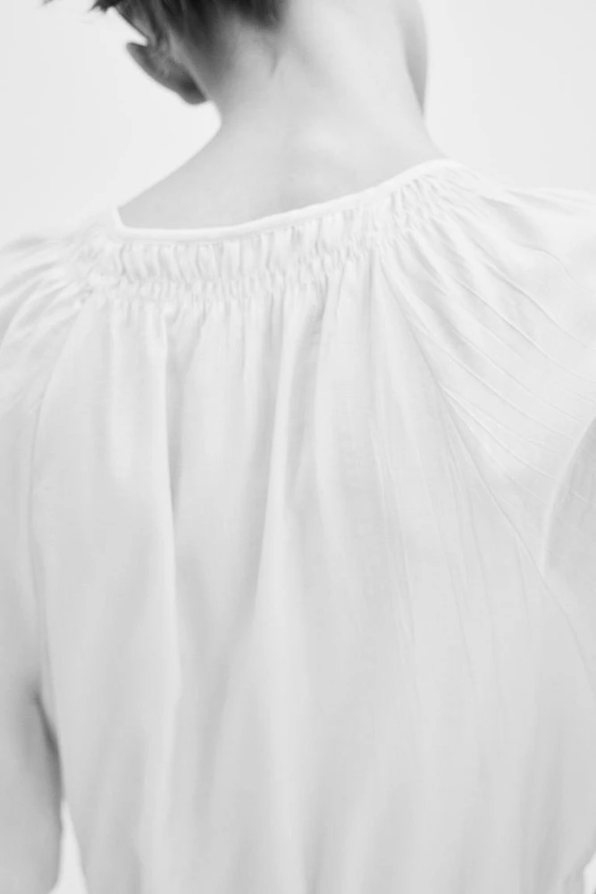 Smocked-detail Dress