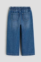 Wide Leg Paper-bag Jeans