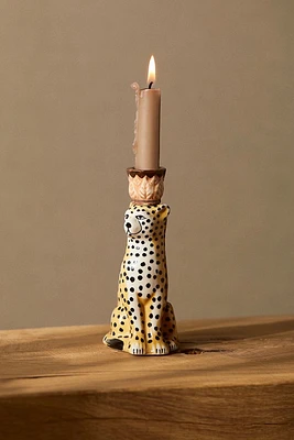 Cheetah Candlestick