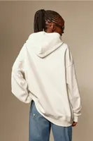 Oversized Printed Hooded Jacket