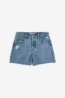 High Denim Shorts