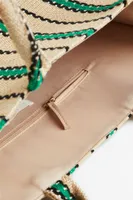 Jacquard-weave Handbag