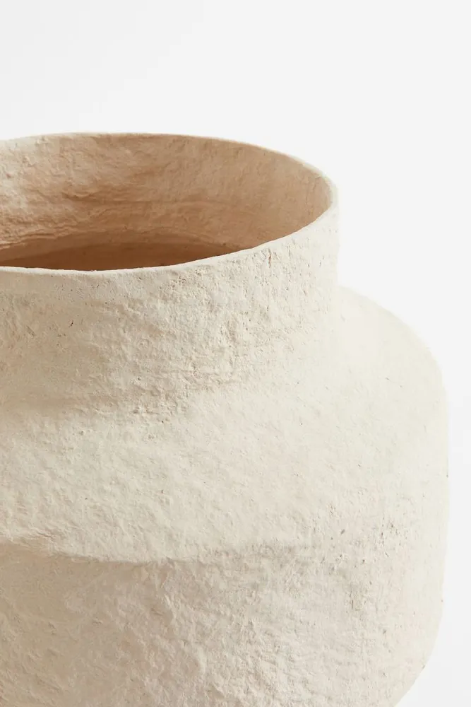 Wide Papier-maché Vase
