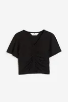 Ruched Jersey T-shirt