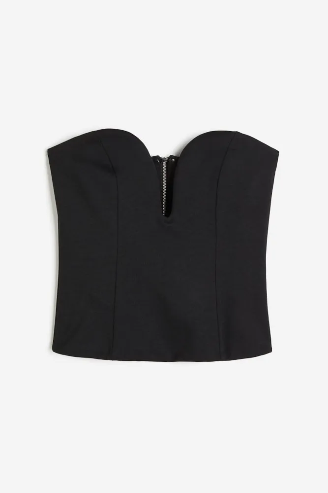 Sweetheart-neck Bustier-style Top