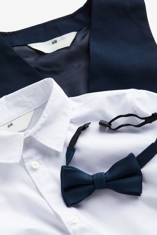 Conjunto de vestir 3 piezas con corbata moño