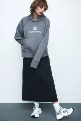 Oversized Hoodie with Motif